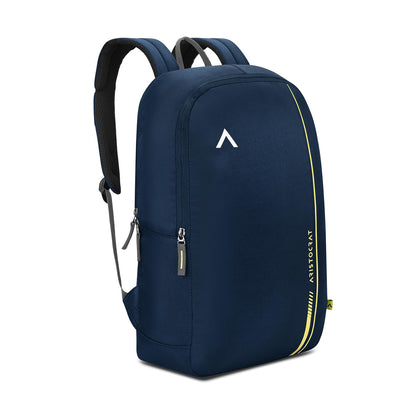 15L Laptop Backpack for Men & Women with Bottle Pocket | Padded Shoulder Straps, Multi Compartments | Travel & College Bag | Dark Blue