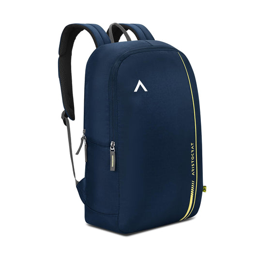 15L Laptop Backpack for Men & Women with Bottle Pocket | Padded Shoulder Straps, Multi Compartments | Travel & College Bag | Dark Blue