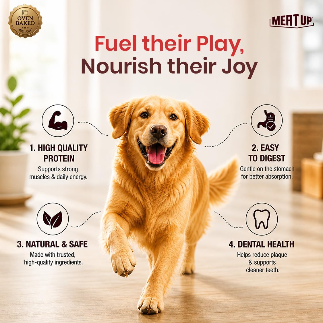 Dog Treats Biscuits, Mutton Flavour (500g + 500g) Total 1Kg Pack (All Life Stages)