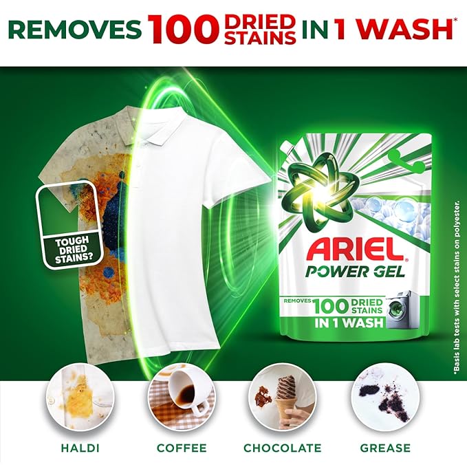Ariel Matic Front Load Liquid Detergent | Deep Stain Removal | Fresh Fragrance | 2KG