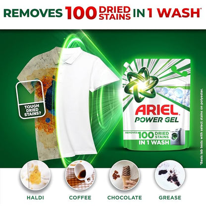 Ariel Matic Front Load Liquid Detergent | Deep Stain Removal | Fresh Fragrance | 2KG
