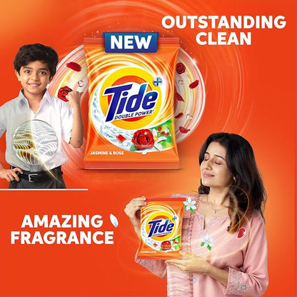 Tide Plus Detergent Powder | Jasmine & Rose | Tough Stain Remover | 1kg