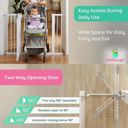 Baby Safety Gate - (96-103cms Adjustable Width Coverage)