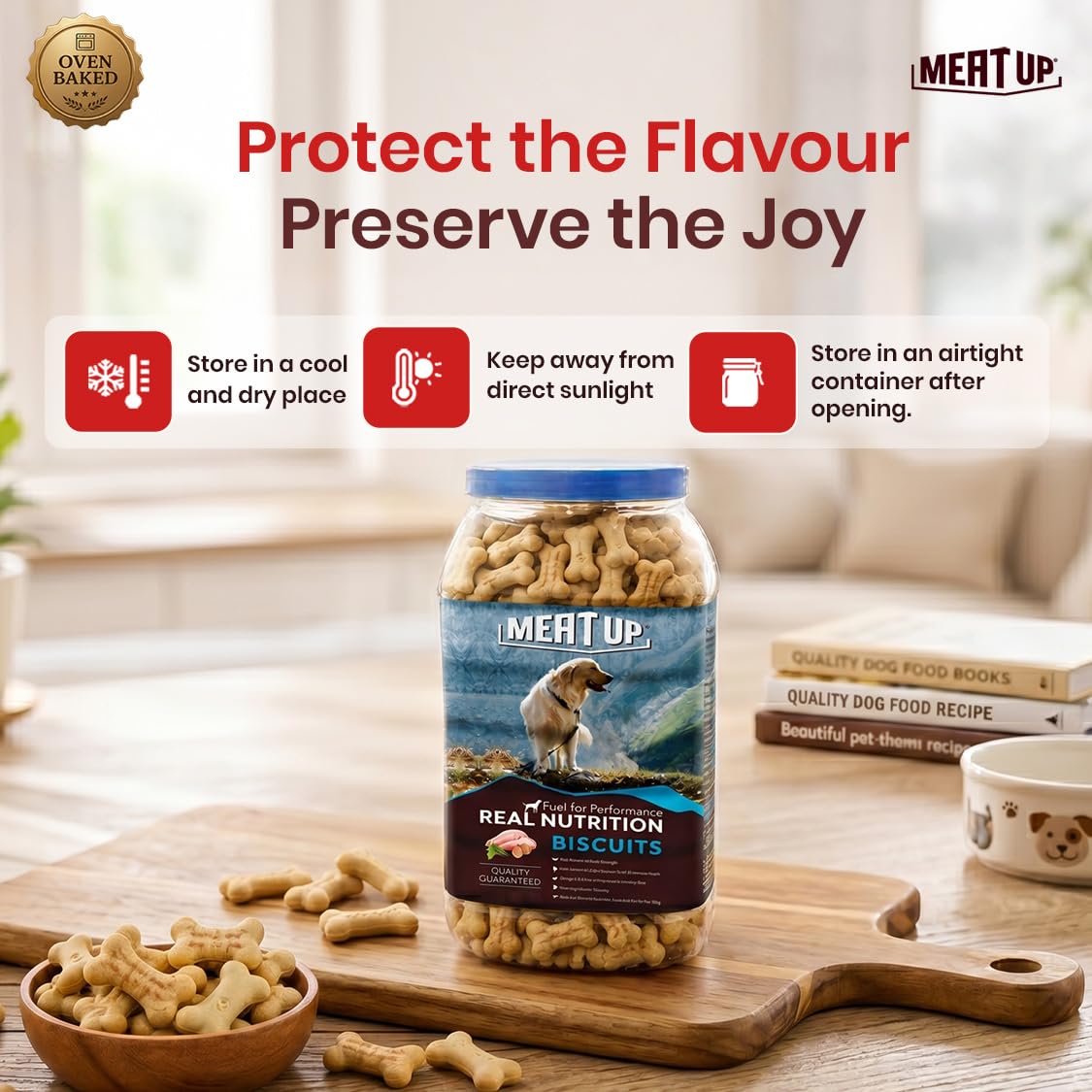 Dog Treats Biscuits, Mutton Flavour (500g + 500g) Total 1Kg Pack (All Life Stages)