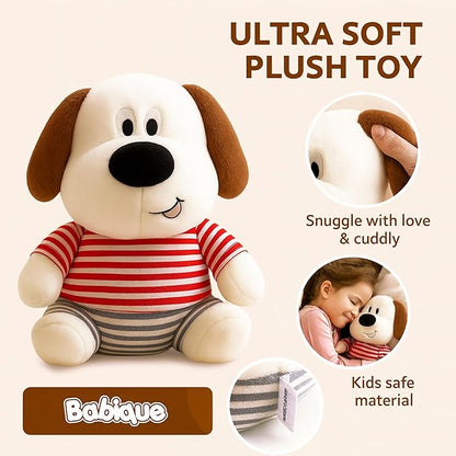 Woofy Dog Stuffed Plush Animal Soft Toys | Teddy Bear | Ideal for Birthdays & Special Occasions Girls/Boys, Baby Kids - 32 cm (Multi Color)