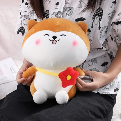 Cat Flower Plush Soft Toy Cute Kids Animal Home Decor Boys/Girls (25 cm)