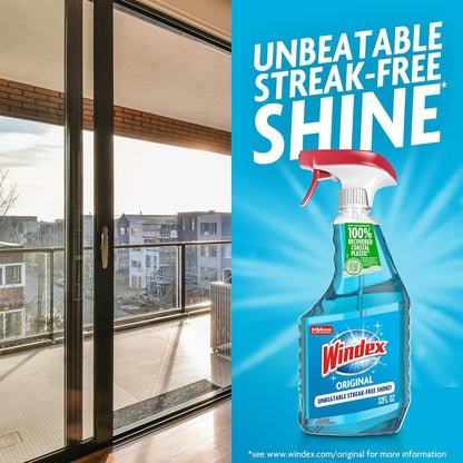 Windex Original Glass Cleaner Spray | Streak-Free Shine | Ammonia-D Formula | 23 fl oz (680ml)
