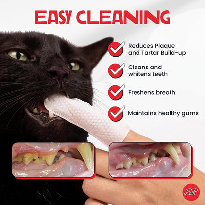 Complete Care Kit for Dogs & Cats | Dental Wipes + Grooming Gloves | Full Body Hygiene Solution | Vanilla Coconut Fragrance