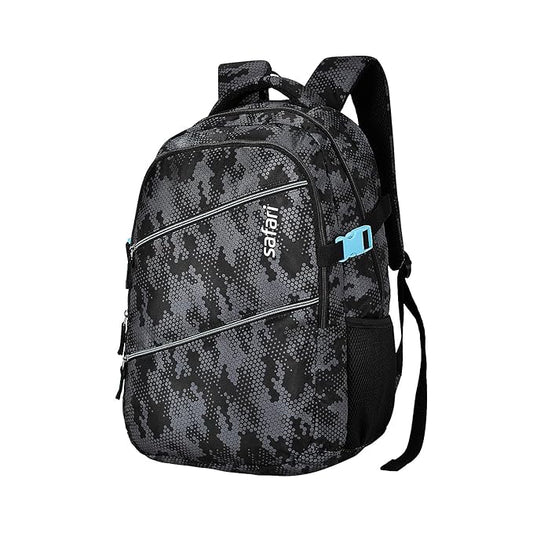 Safari Omega Plus Casual Laptop Backpack, 2 compartments, Raincover, Organizer, Full body print, Bottle holder