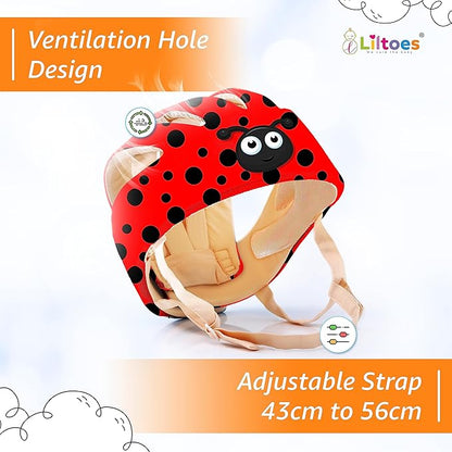 Baby Head Protector for Safety of Kids 6M to 3 Years- Baby Safety Helmet with Proper Air Ventilation & Corner Guard Protection + 1 Pair Knee Pad + 1 Pair Elbow Pad