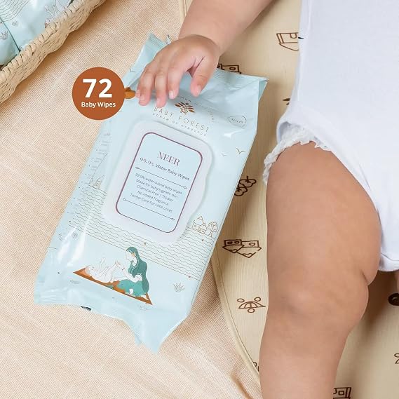 Baby Forest Neer 99.9% Water Baby Wipes (Pack of 2)