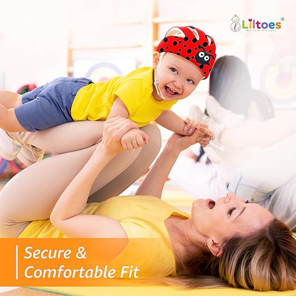Baby Head Protector for Safety of Kids 6M to 3 Years- Baby Safety Helmet with Proper Air Ventilation & Corner Guard Protection + 1 Pair Knee Pad + 1 Pair Elbow Pad