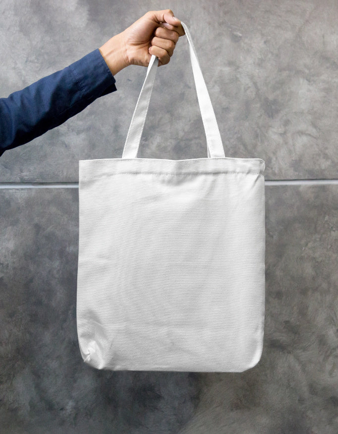Smile Every Day Floral Canvas Tote Bag | Reusable Cute Cotton Shoulder Bag