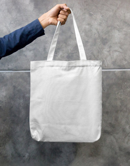 Smile Every Day Floral Canvas Tote Bag | Reusable Cute Cotton Shoulder Bag