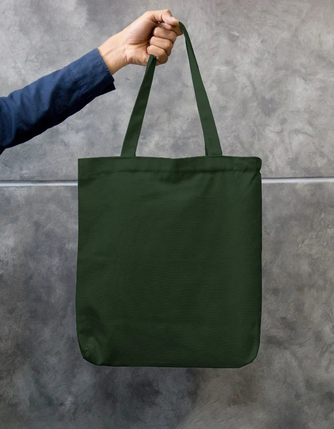 Cute Girl Reading Black Cotton Canvas Tote Bag | Eco-Friendly Reusable Shoulder Bag