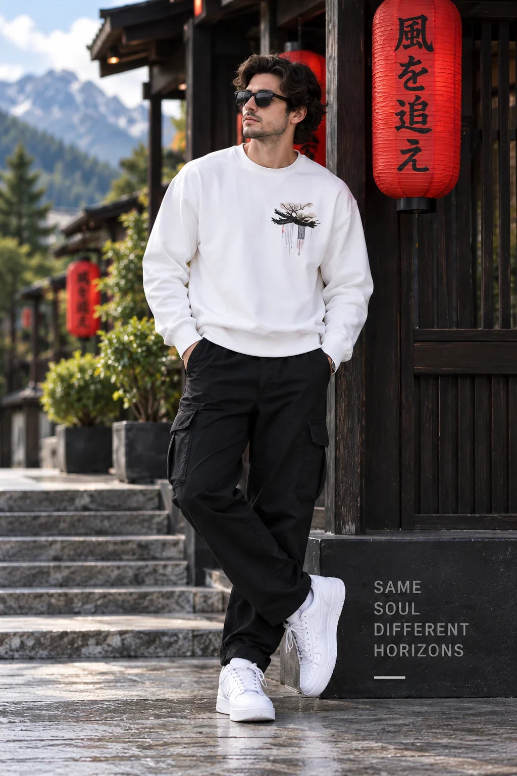 Cyberpunk Anime Graphic Oversized Sweatshirt