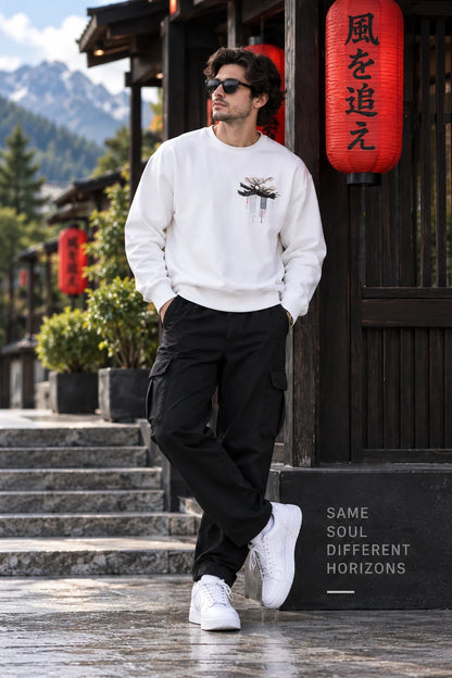 Cyberpunk Anime Graphic Oversized Sweatshirt