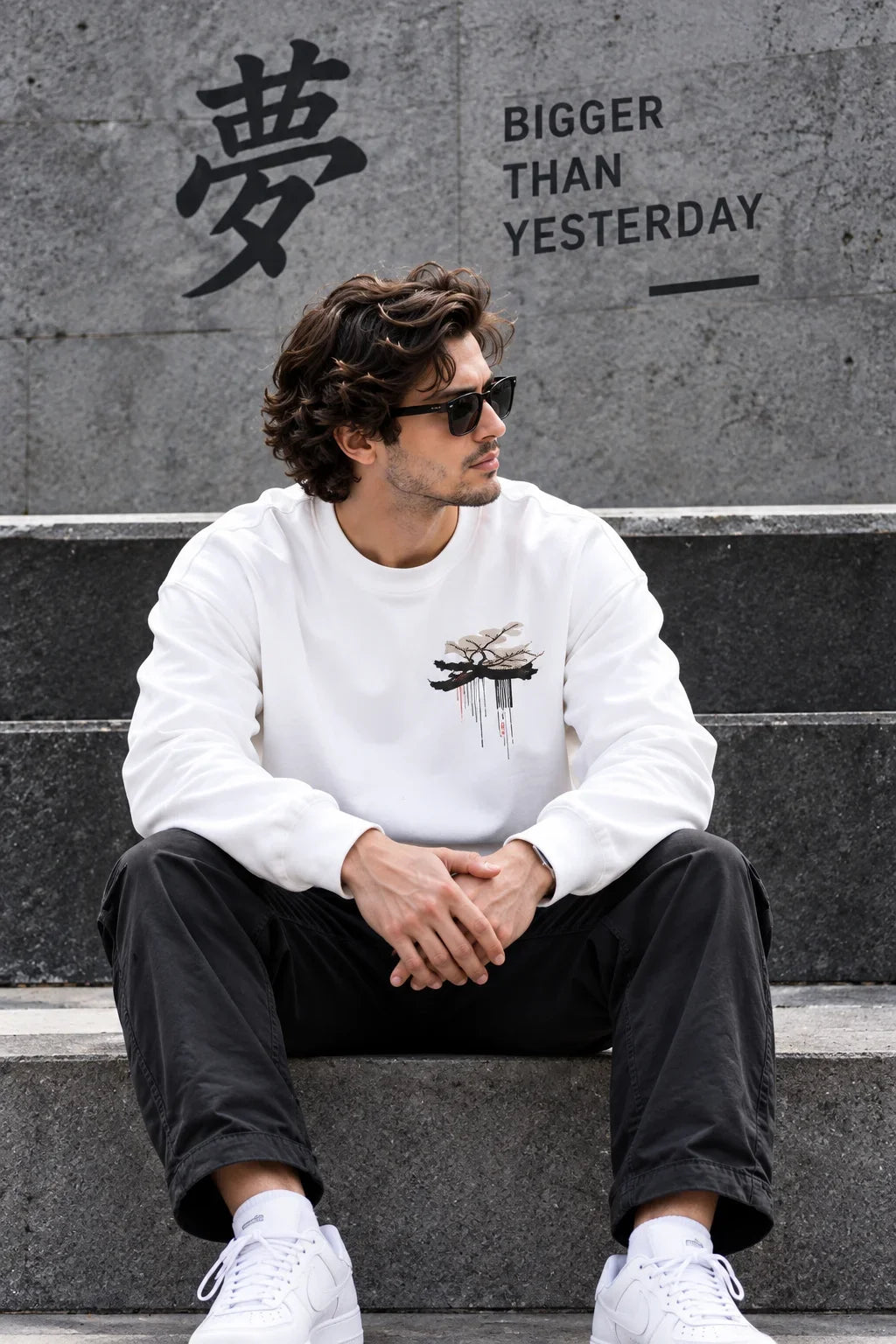 Cyberpunk Anime Graphic Oversized Sweatshirt