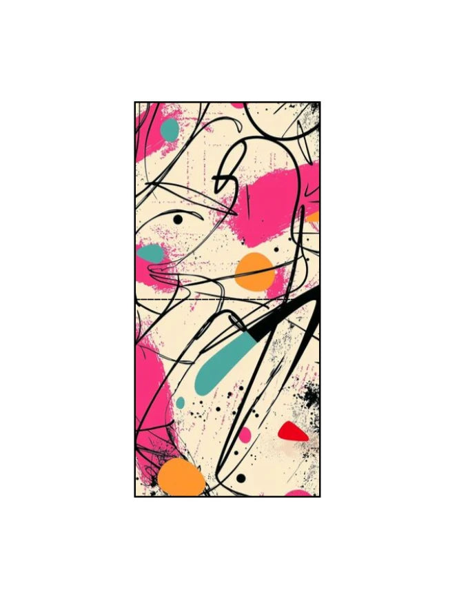 Abstract Paint Splatter Art Canvas Tote Bag | Reusable Eco-Friendly Shoulder Shopping Bag