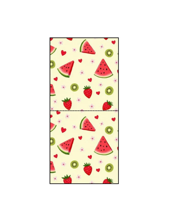 Summer Fruit Pattern Canvas Tote Bag | Reusable Eco-Friendly Shoulder Shopping Bag