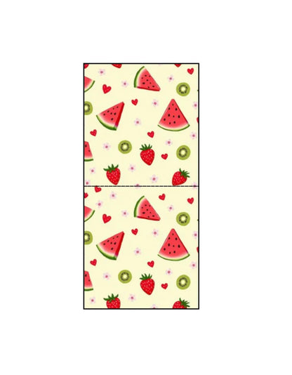 Summer Fruit Pattern Canvas Tote Bag | Reusable Eco-Friendly Shoulder Shopping Bag