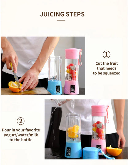 6 BLADE USB JUICER BOTTLE