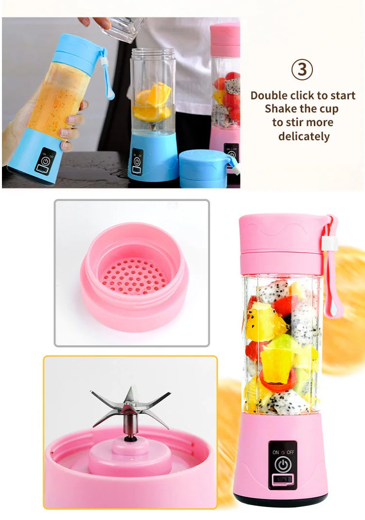 6 BLADE USB JUICER BOTTLE