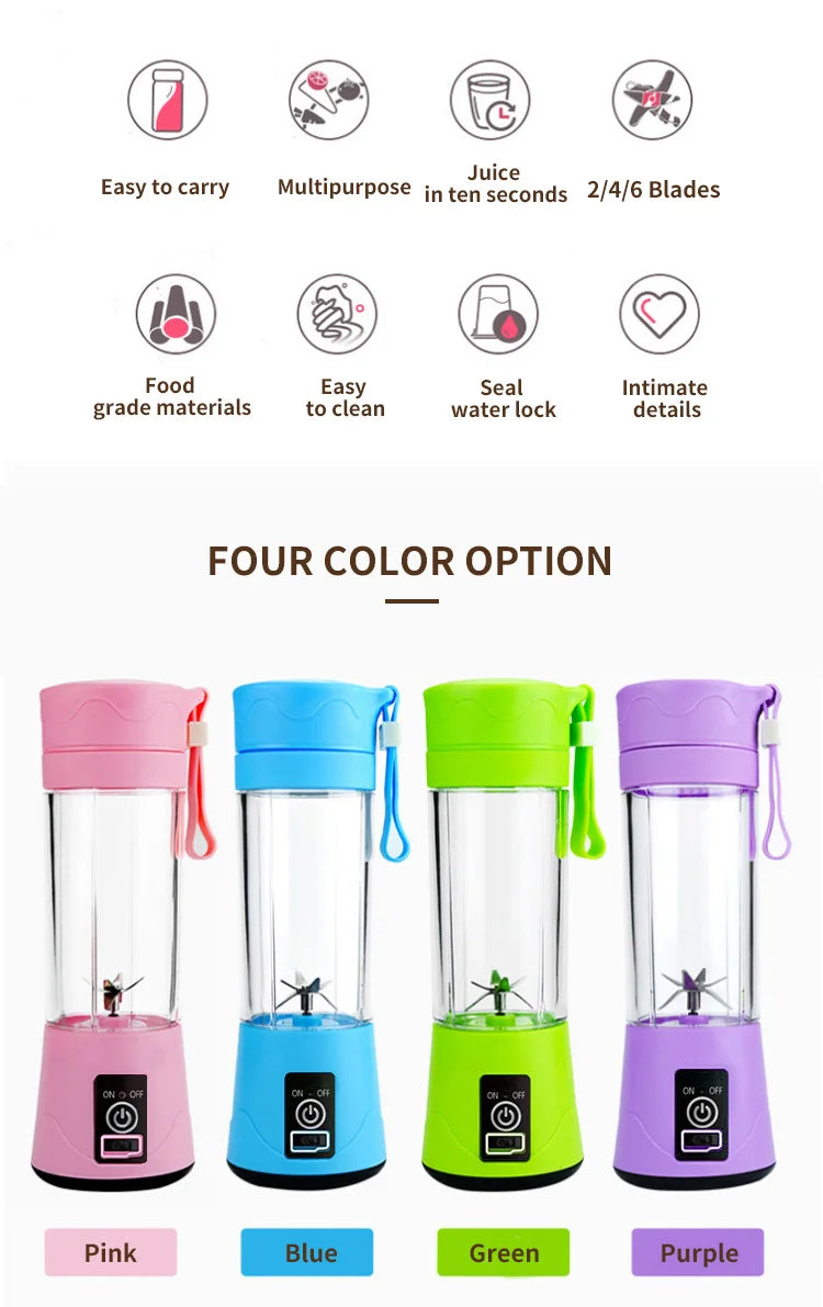 6 BLADE USB JUICER BOTTLE