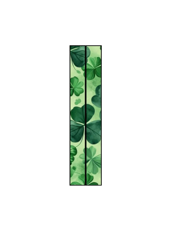 Green Clover Shamrock Canvas Tote Bag | Reusable Eco-Friendly Shoulder Shopping Bag