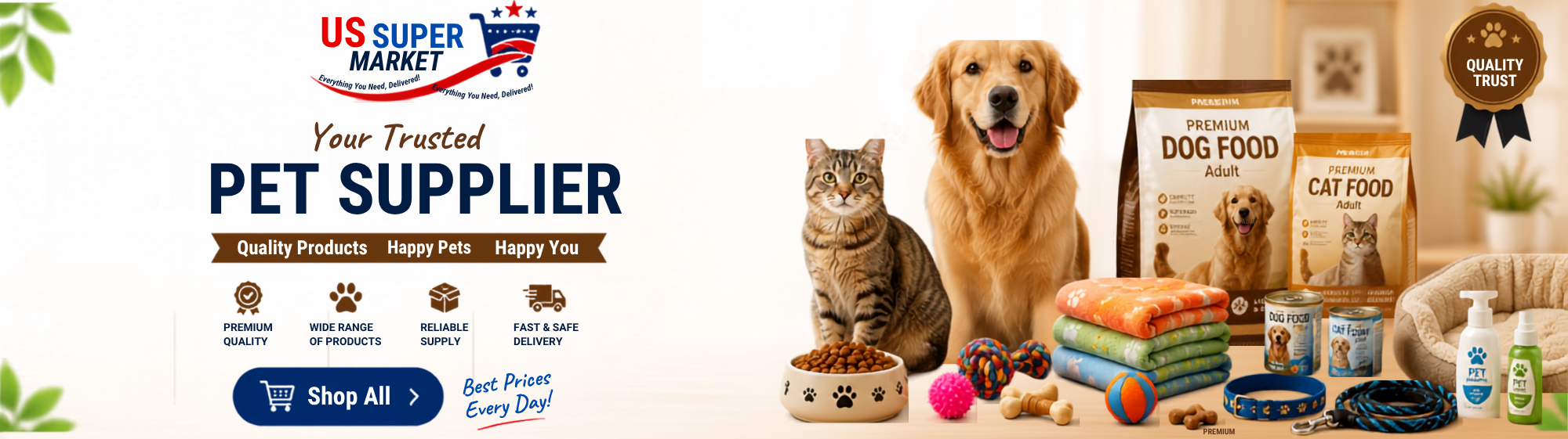 US Supar Market supermarket offer banner