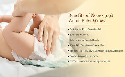 Baby Forest Neer 99.9% Water Baby Wipes (Pack of 4)