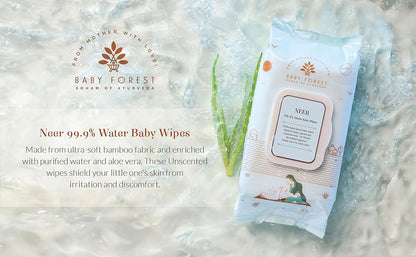 Baby Forest Neer 99.9% Water Baby Wipes (Pack of 2)