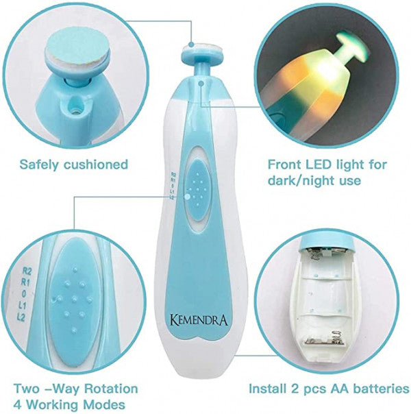 BABY NAIL TRIMMER WITH 6 GRINDING